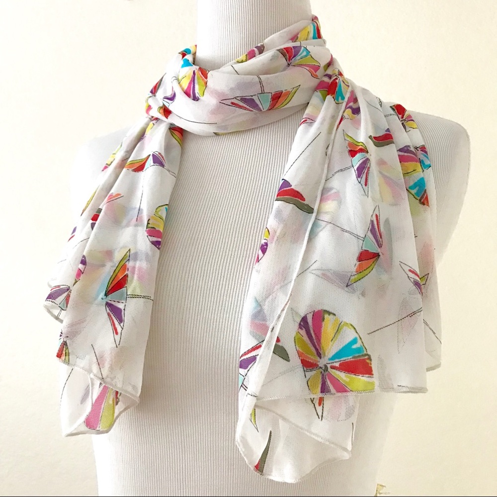 Anne Cole Sheer Scarf Neck or Beach Sarong Wrap
